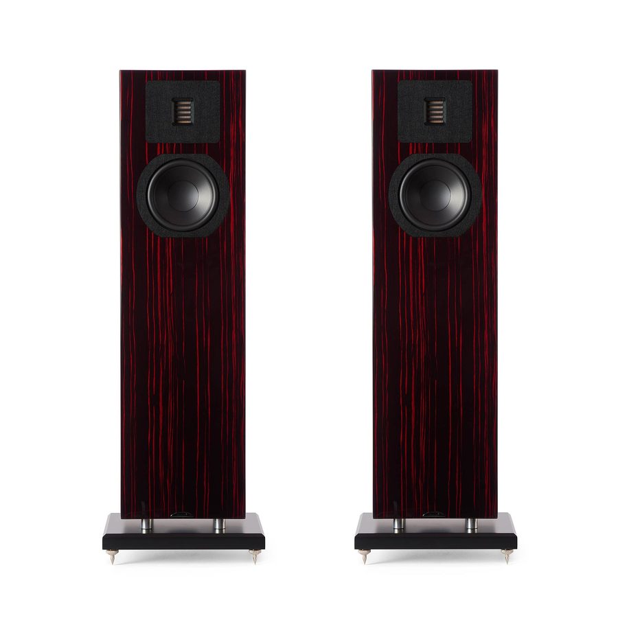 Neat Mystique Classic floorstanding loudspeakers in gloss ruby flame