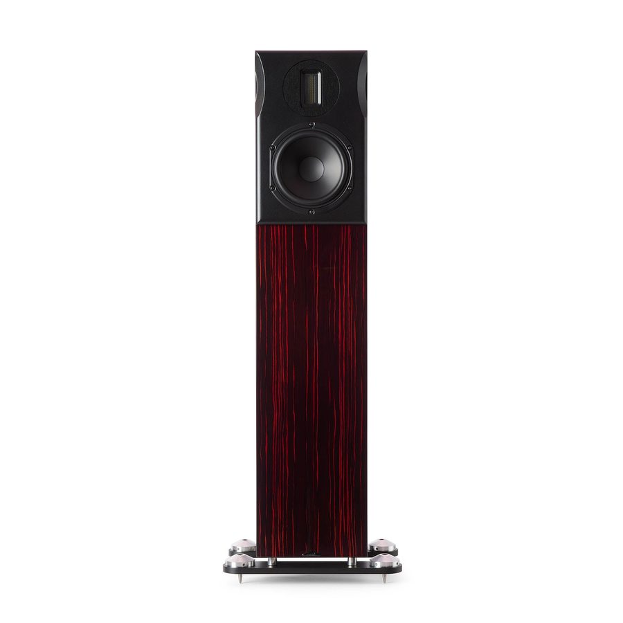 Neat Orkestra floorstanding loudspeaker in gloss ruby flame